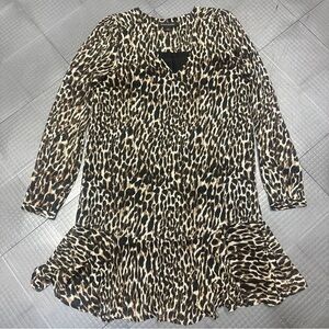 BANANA REPUBLIC LEOPARD PRINT SIZE 4 WOMENS DRESS